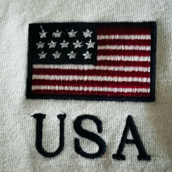 POLO RALPH LAUREN White Hoodie with USA and Polo Logo Boys Size Medium NWT - Picture 4 of 11